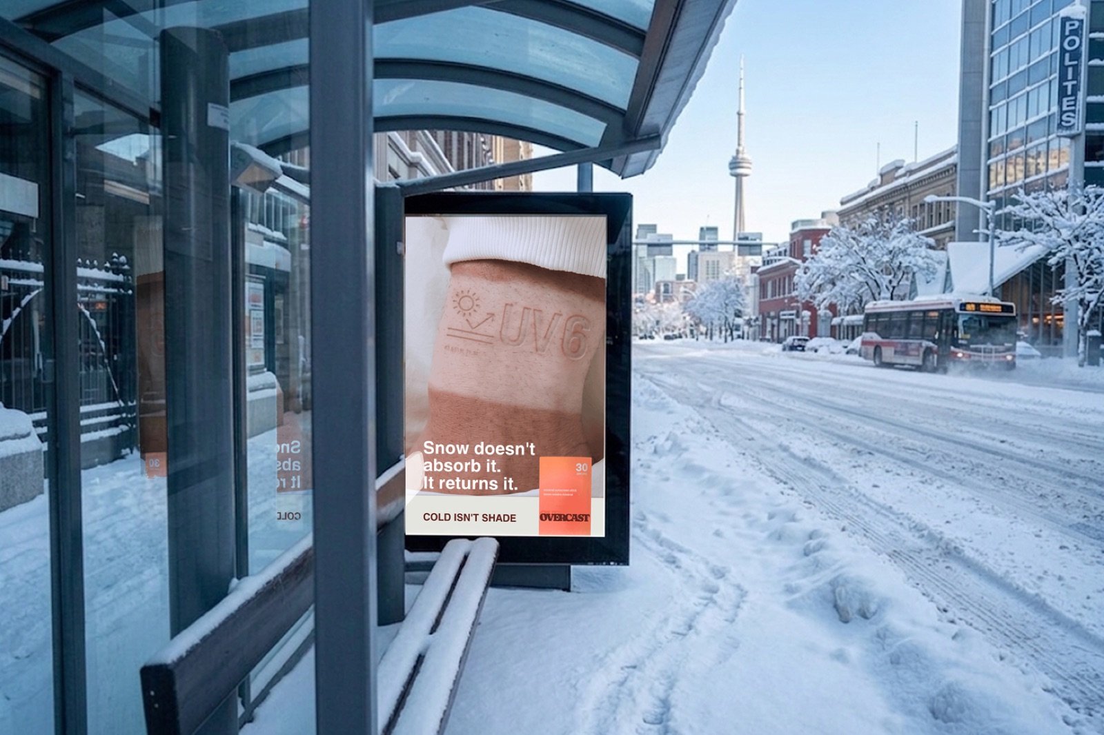 Cold Isn't Shade — counter-seasonal SPF campaign for OVERCAST