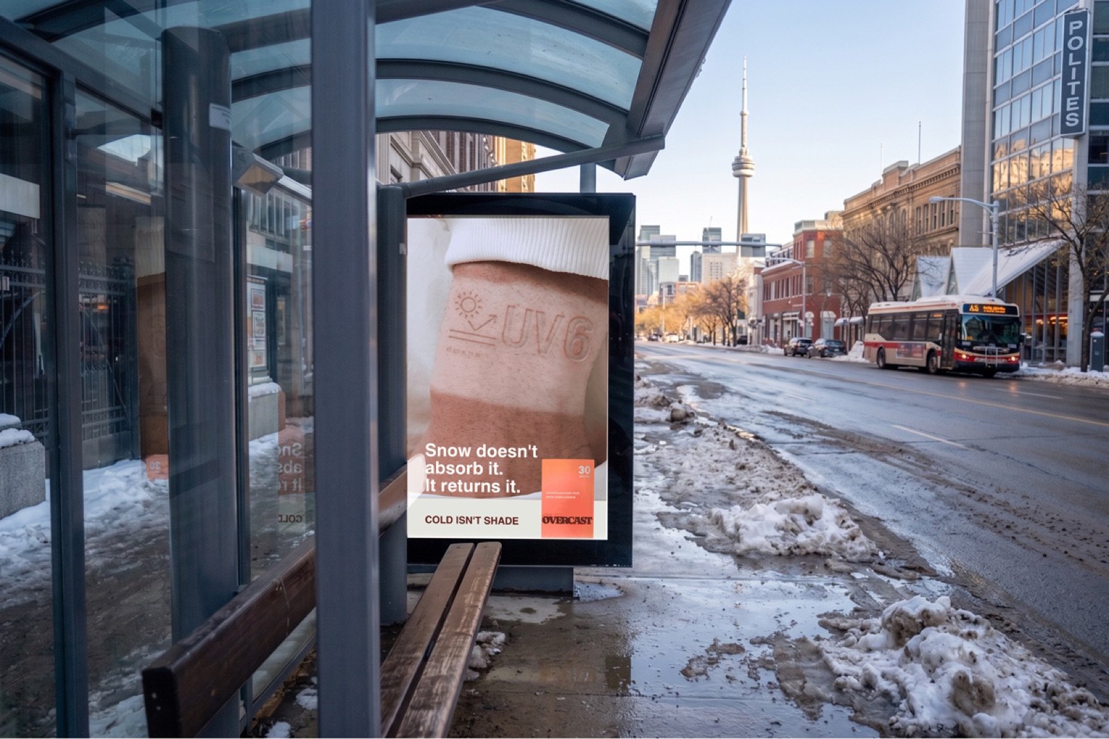 Transit shelter placement, spring thaw