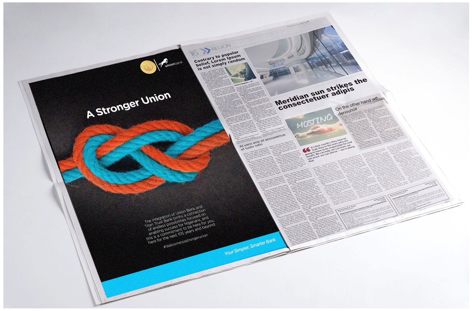 A Stronger Union — magazine spread